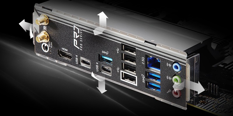 Flexible Integrated I/O Shield